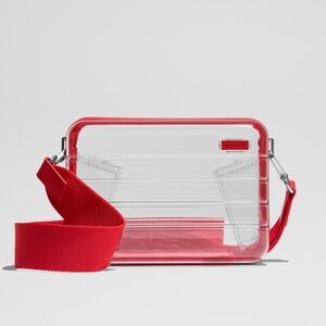 NEW Away Clear Stadium Concert Bag Cherry Red